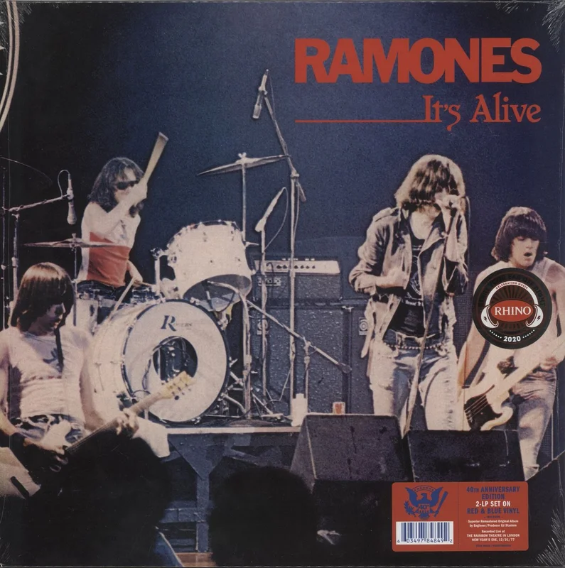 The Ramones It's Alive - 40th Anniversary Deluxe Edition - Red & Blue Translucent Vinyl - Sealed UK 2-LP vinyl set