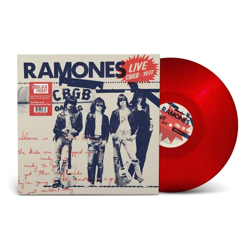 The Ramones Live CBGB 1977 - RSD Black Friday 2025 - Red Vinyl - Sealed UK Vinyl LP
