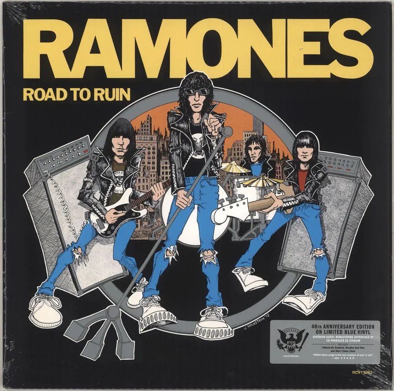 The Ramones Road To Ruin - 140gm Blue Vinyl - Sealed UK Vinyl LP