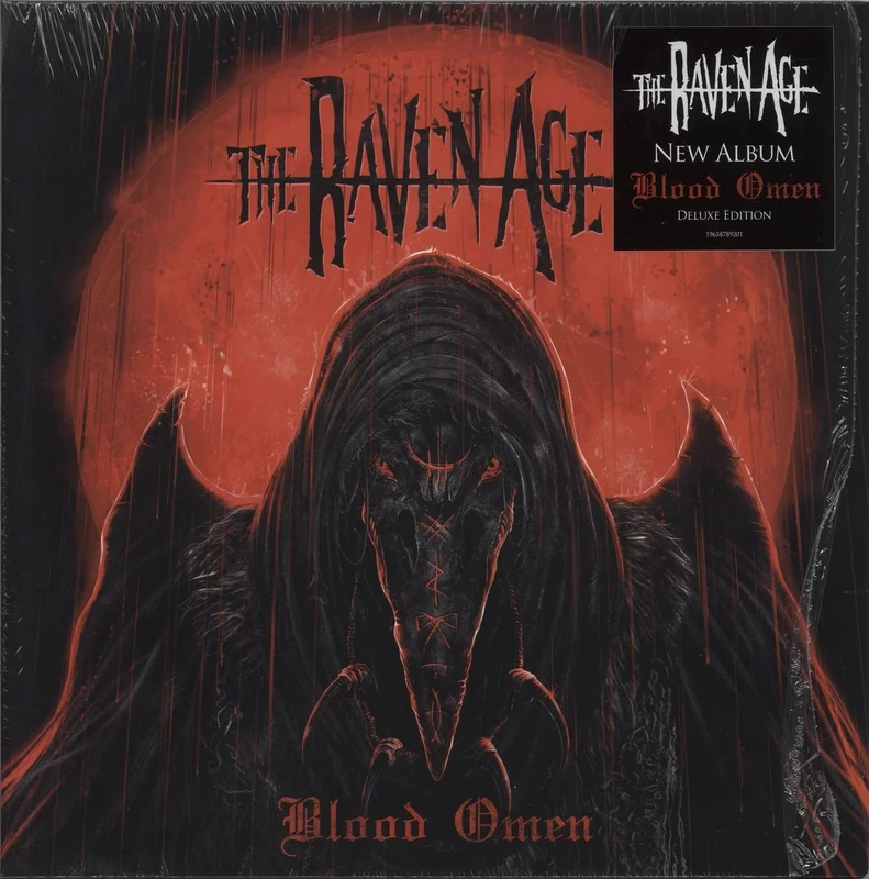 The Raven Age Blood Omen - Red & Black Splatter Vinyl - Autographed Print UK Vinyl LP