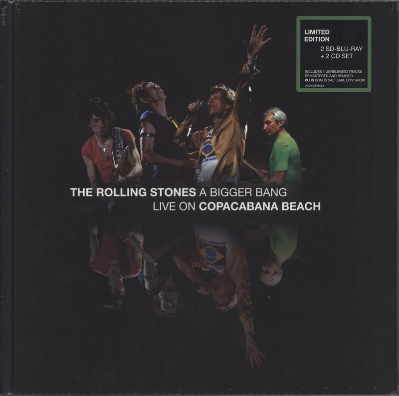 The Rolling Stones A Bigger Bang: Live On Copacabana Beach + 2CD UK Blu Ray