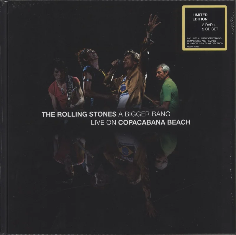 The Rolling Stones A Bigger Bang: Live On Copacabana Beach + 2CD UK DVD