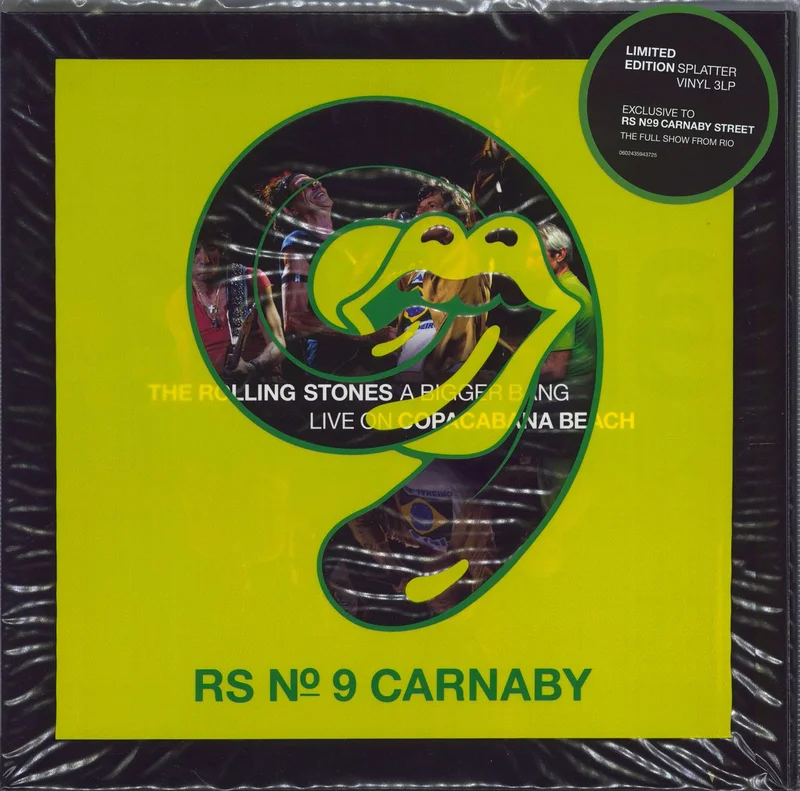 The Rolling Stones A Bigger Bang Live On Copacabana Beach - Splatter Vinyl UK 3-LP vinyl set