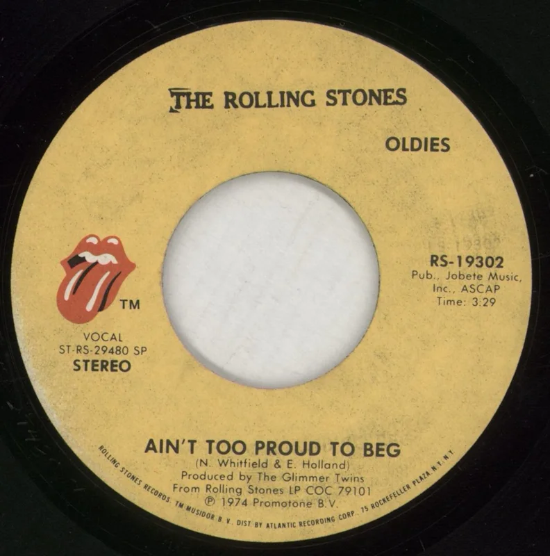 The Rolling Stones Ain't Too Proud To Beg - Oldies US 7" vinyl