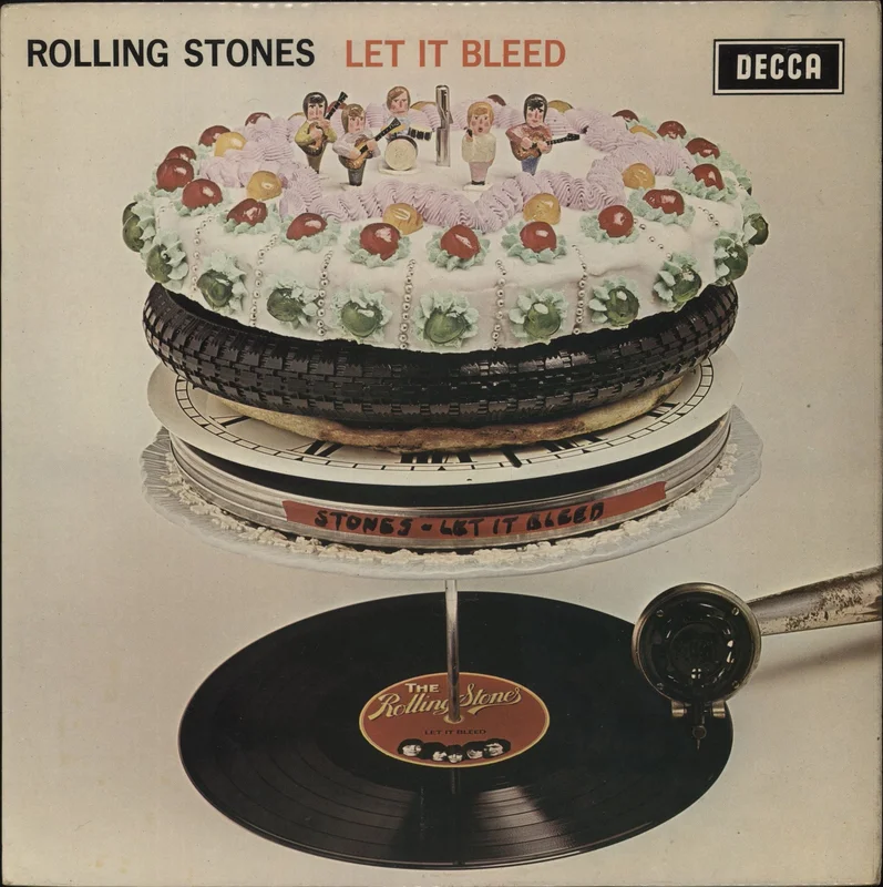 The Rolling Stones Let It Bleed - 5th + Inner & Poster UK Vinyl LP