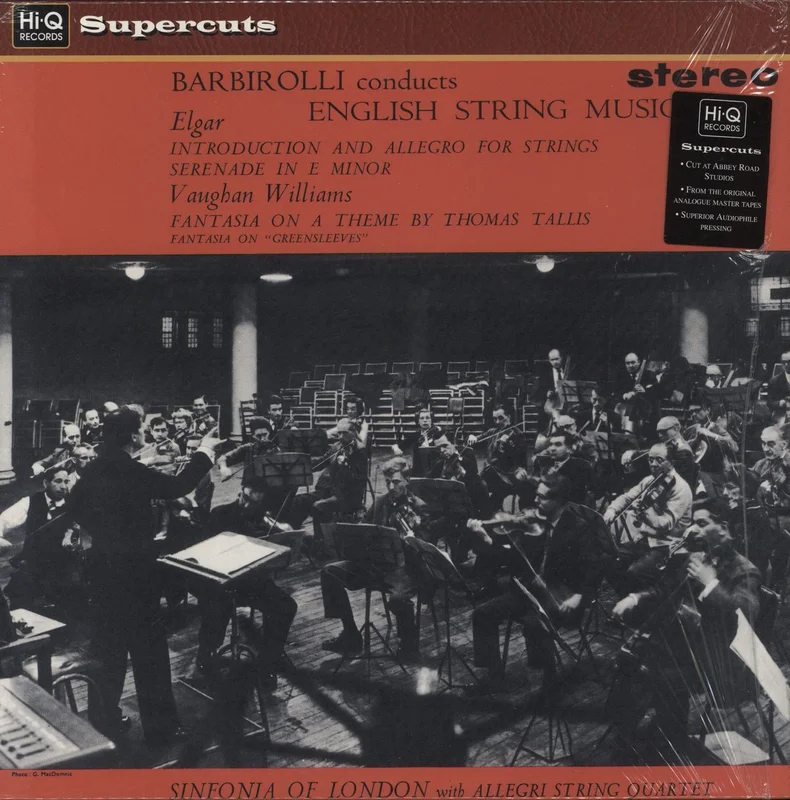 The Sinfonia Of London Barbirolli Conducts English String Music - 180 Gram Vinyl UK Vinyl LP