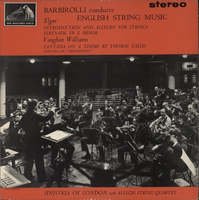 The Sinfonia Of London Barbirolli Conducts English String Music - 1st - EX UK Vinyl LP