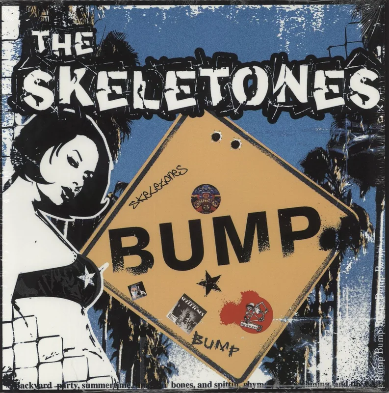 The Skeletones Bump - Yellow & Blue Splatter Vinyl US Vinyl LP