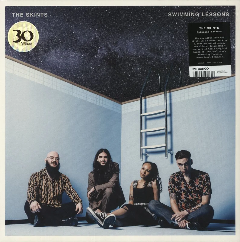 The Skints Swimming Lessons - Blue Vinyl - Sealed UK Vinyl LP