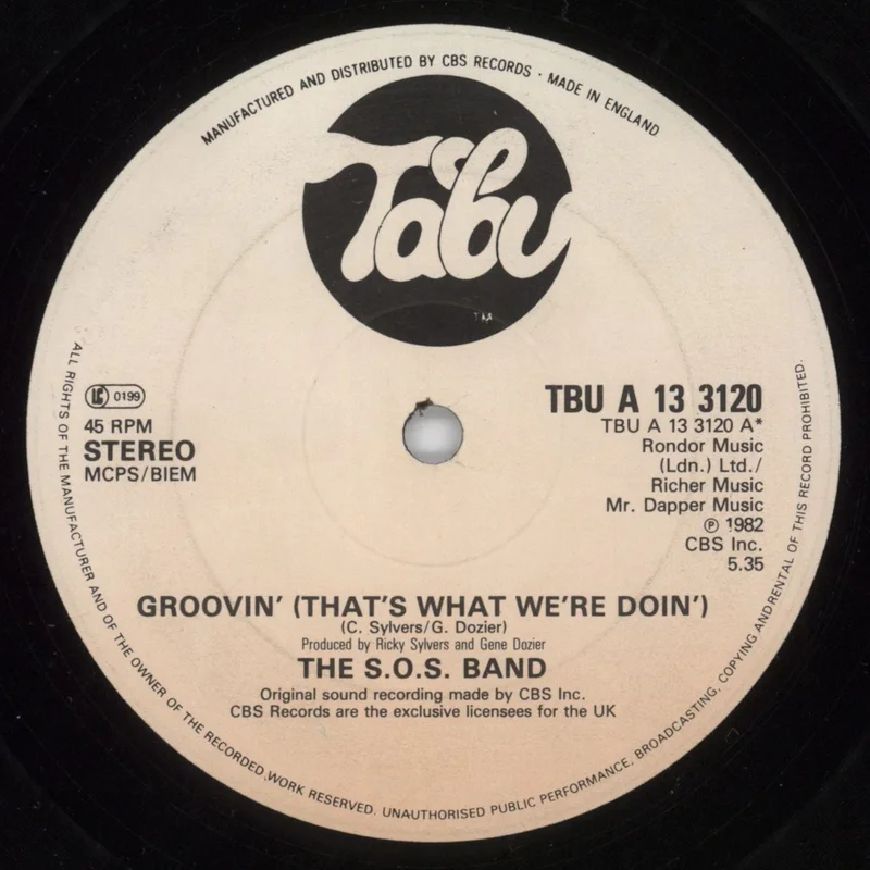 The Sos Band Groovin' (That's What We're Doin') - VG UK 12" vinyl