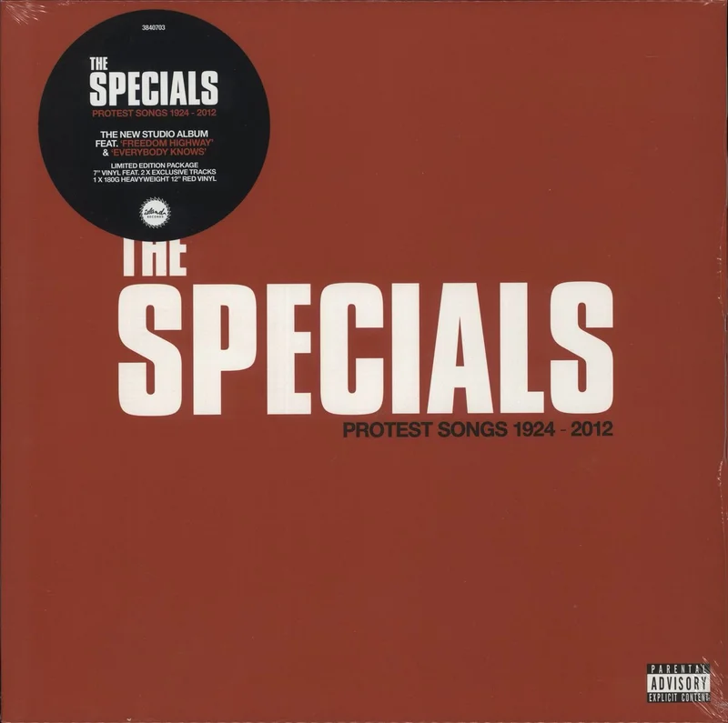 The Specials Protest Songs 1924-2012 - Red Vinyl + CD + 7" Autographed Print - Sealed UK Vinyl LP