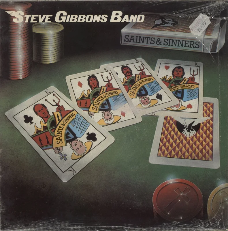 The Steve Gibbons Band Saints And Sinners - Shrink UK Vinyl LP