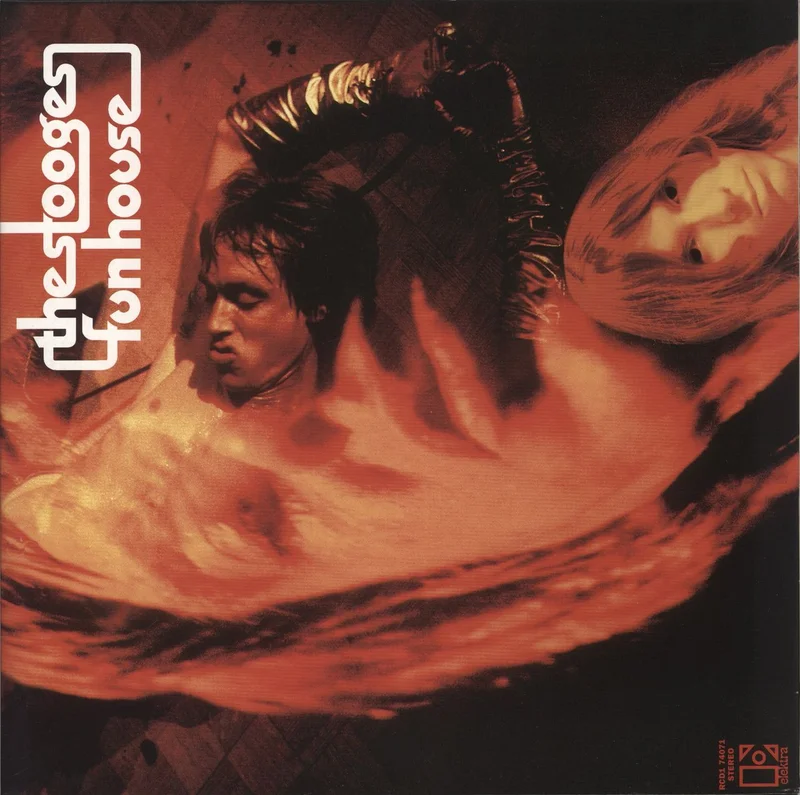 The Stooges Fun House - Half-Red & Half-Black Vinyl UK Vinyl LP
