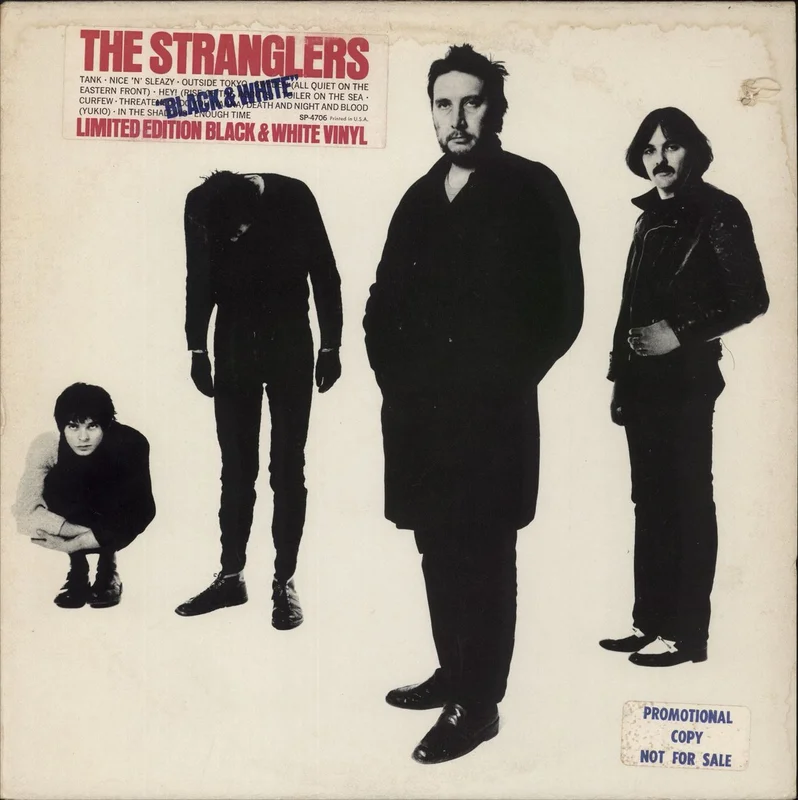 The Stranglers Black And White - Marbled Vinyl + 7" - EX US Promo Vinyl LP