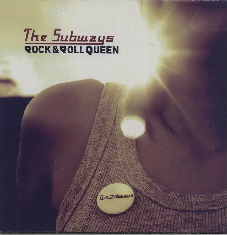 The Subways Rock & Roll Queen - Blue Vinyl UK 7" vinyl