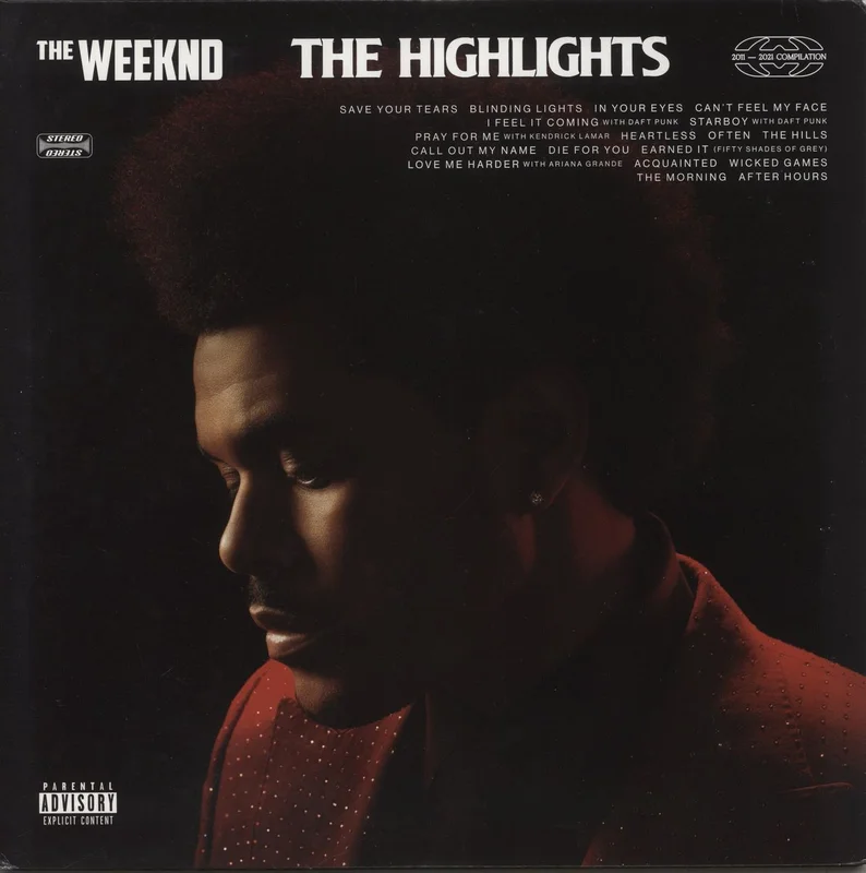 The Weeknd The Highlights - Clear Sparkle Vinyl - EX US 2-LP vinyl set