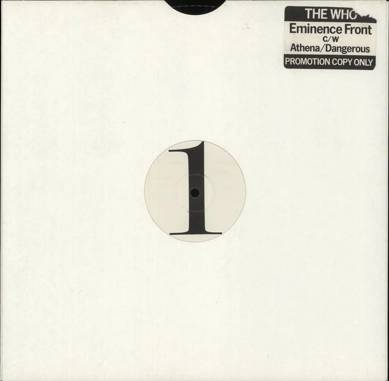 The Who Eminence Front UK Promo 12" vinyl