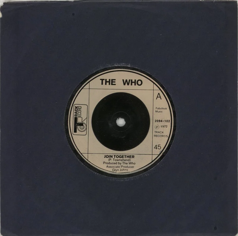 The Who Join Together - Cream Injection UK 7" vinyl