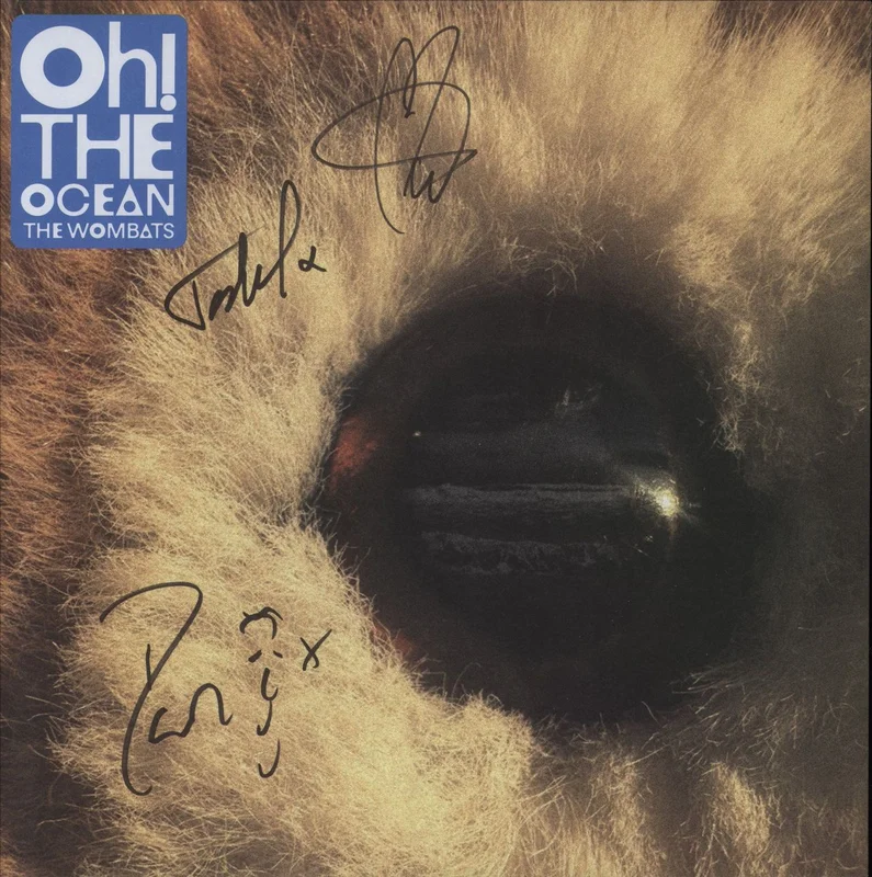 The Wombats Oh! The Ocean - Indie Exclusive Cloudy Clear Vinyl - Autographed UK Vinyl LP