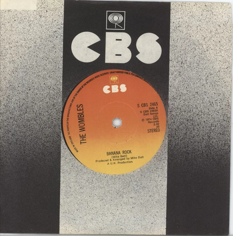 The Wombles Banana Rock UK 7" vinyl
