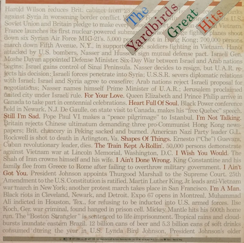 The Yardbirds - Great Hits