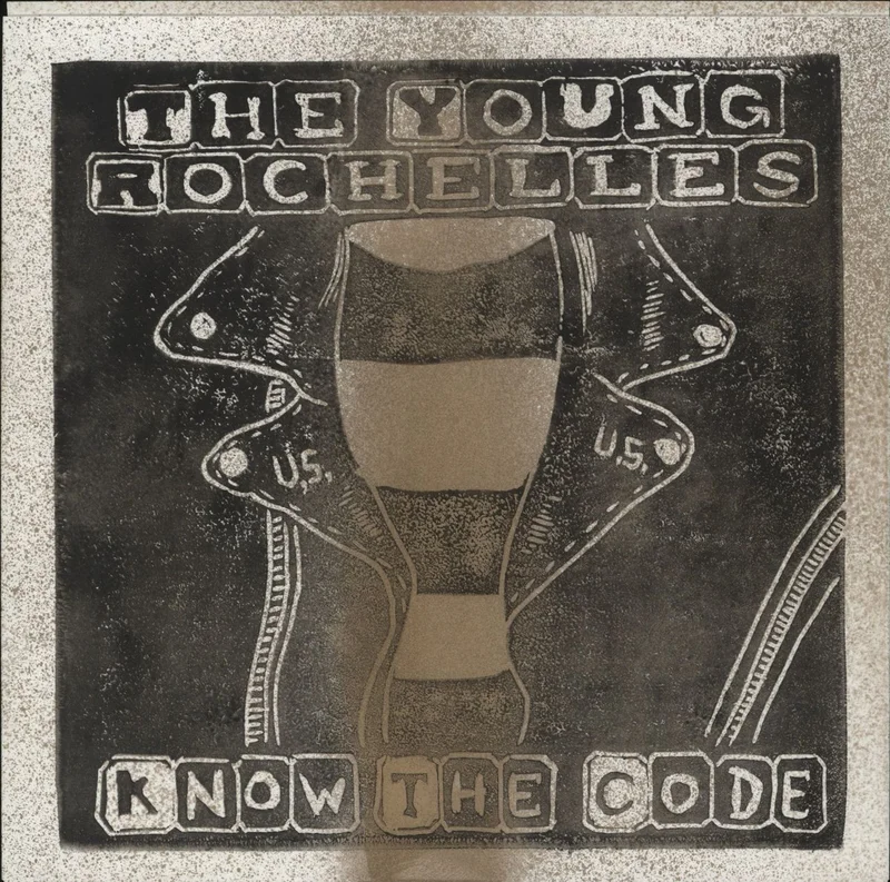 The Young Rochelles Know The Code - Clear & Green Splattered Label Blowout Vinyl + Numbered Sleeve US 7" vinyl