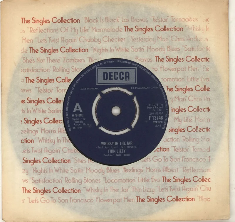 Thin Lizzy Whiskey In The Jar - Singles Collection UK 7" vinyl