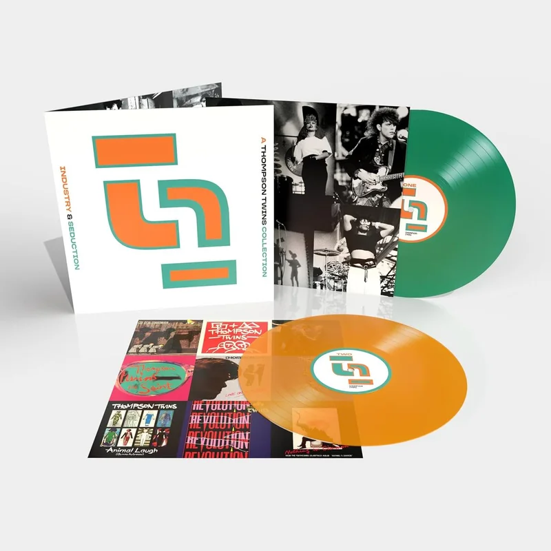 Thompson Twins Industry & Seduction: A Thompson Twins Collection - Orange & Green Vinyl - Sealed UK 2-LP vinyl set