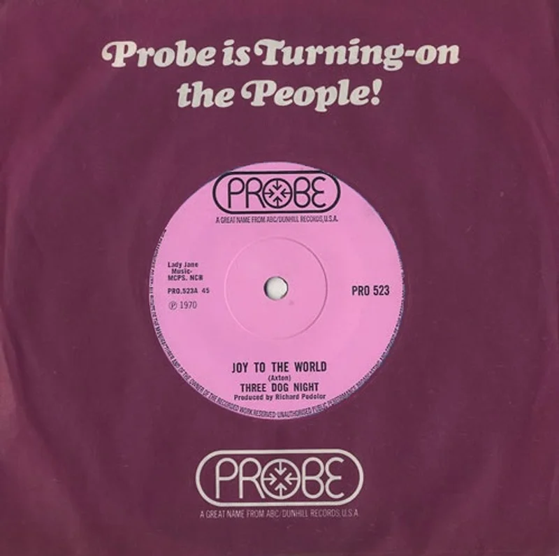 Three Dog Night Joy To The World UK 7" vinyl