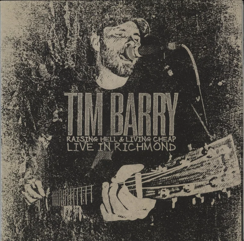 Tim Barry Raising Hell & Living Cheap: Live In Richmond - Black-in-Beer W/ Splatter Vinyl US 2-LP vinyl set