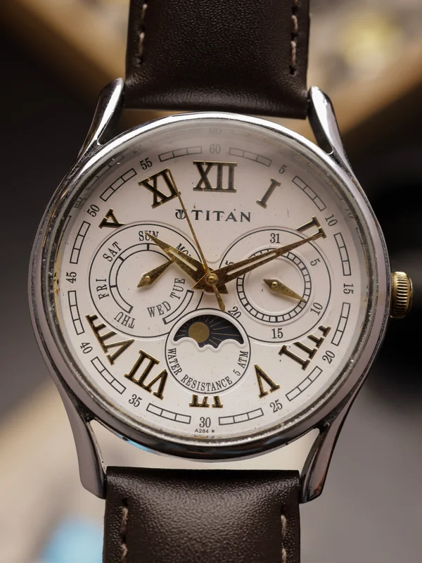 Titan Moonphase (Ref. 1487YAB)  White Dial