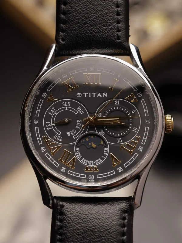 Titan Quartz Multifunction  Black Dial | Men's Watch