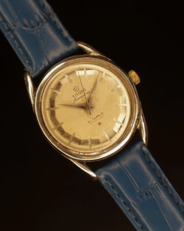 Titoni Airmaster 21 Jewels Manual Winding Watch  1960s | Titoflex Case | 39mm Dial