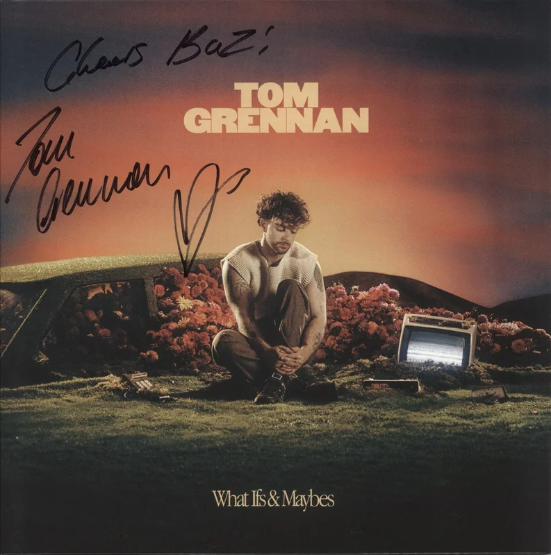 Tom Grennan What Ifs & Maybes - Orange Vinyl - Autographed Sleeve UK Vinyl LP