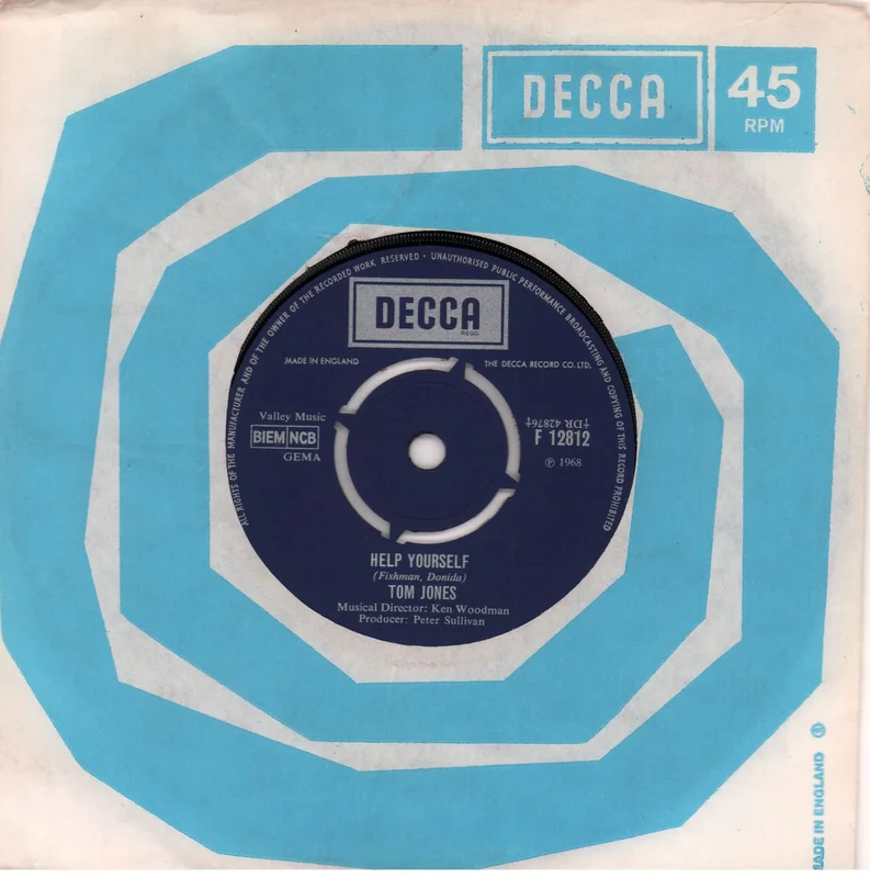 Tom Jones Help Yourself UK 7" vinyl