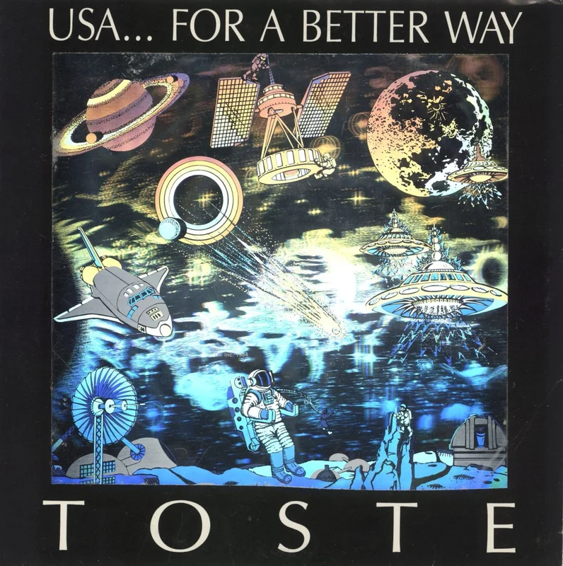 Toste USA... For A Better Way - Autographed US 7" vinyl