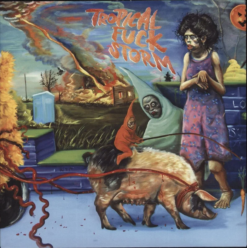 Tropical Fuck Storm Suburbiopia / This Perfect Day - Green Vinyl US 7" vinyl