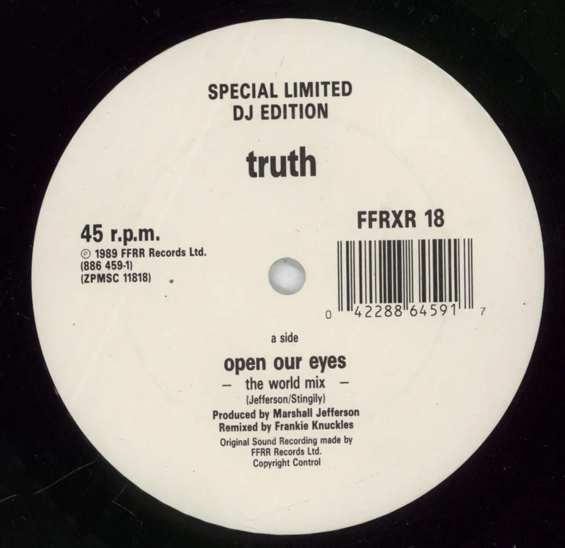 Truth Open Our Eyes (Frankie Knuckles Remixes) UK 12" vinyl