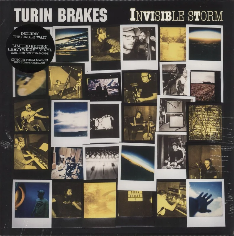 Turin Brakes Invisible Storm - Black & Yellow Splatter Vinyl - Sealed + Autographed Print UK Vinyl LP