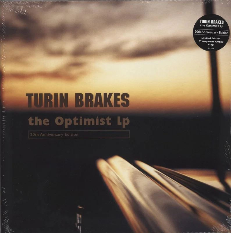 Turin Brakes The Optimist LP - Amber Transparent Vinyl + Signed Print - Sealed UK 2-LP vinyl set