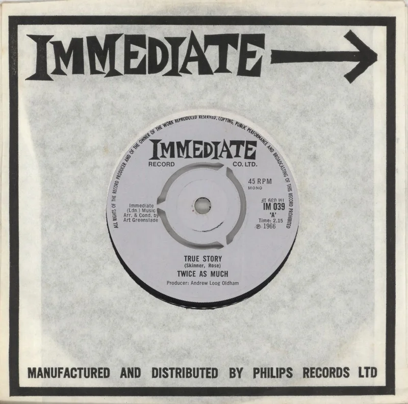 Twice As Much True Story UK 7" vinyl