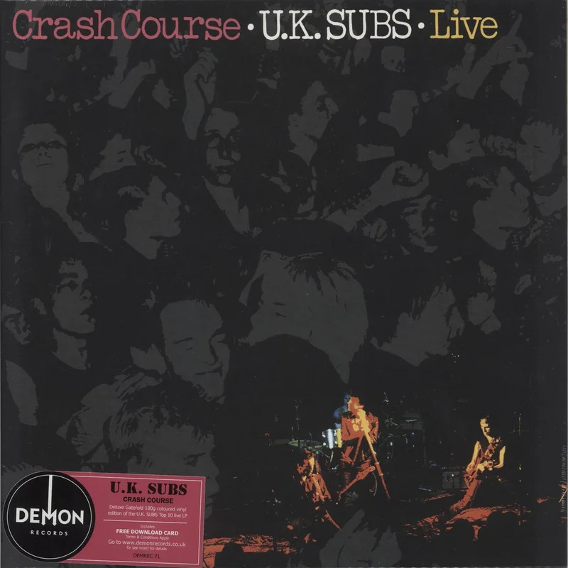 U.K. Subs Crash Course - Red Vinyl - Sealed UK Vinyl LP