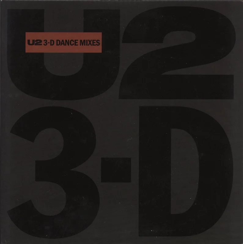 U2 3-D Dance Mixes - 180 Gram UK 12" vinyl
