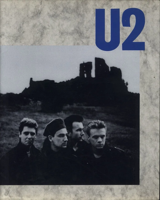 U2 The Unforgettable Fire World Tour + ticket stub UK Tour programme
