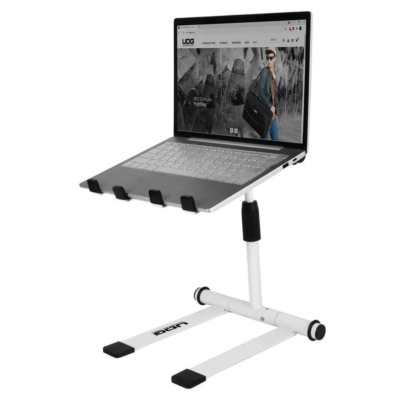 UDG - U96111 Ultimate Height Adjustable Laptop Stand White [Laptop Stand]