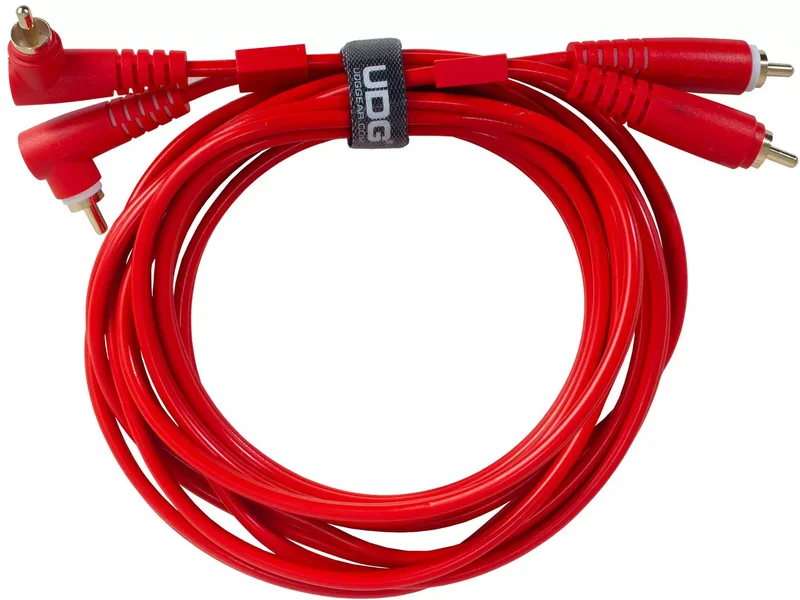 UDG - U97005RD 3M RCA Straight - RCA Angled Audio Cable Red [Audio Cable]