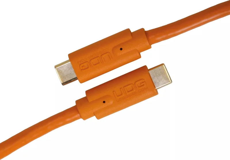 UDG - U99001OR 1.5M USBC - USBC Straight Audio Cable Orange [Audio Cable]