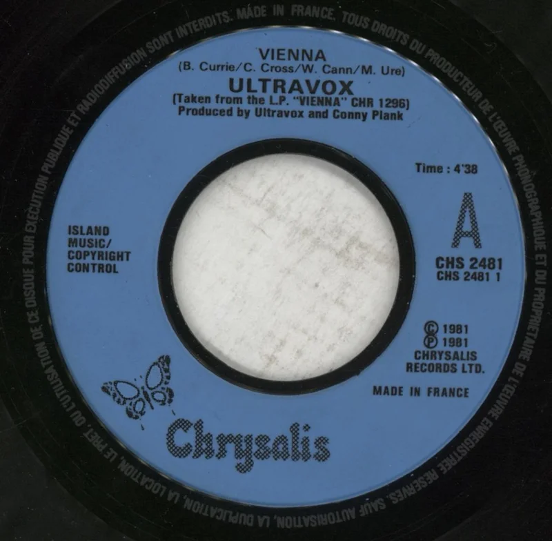 Ultravox Vienna - P/S - Inj French 7" vinyl
