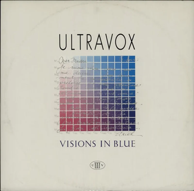 Ultravox Visions In Blue - clear vinyl UK 12" vinyl