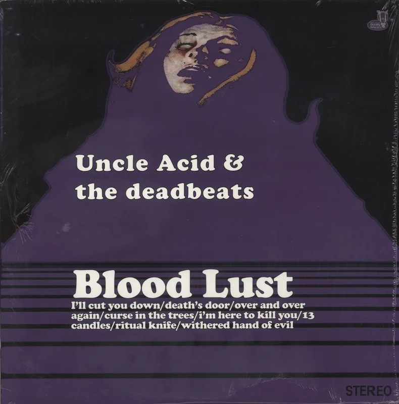 Uncle Acid & The Deadbeats Blood Lust - Clear/Purple Split Vinyl UK Vinyl LP